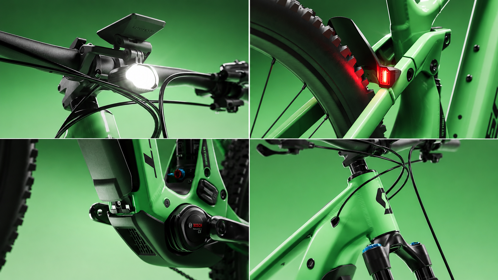 Magnetic cover, priprava za luči, kickstand in accessory mounts na SCOTT Strike MY27